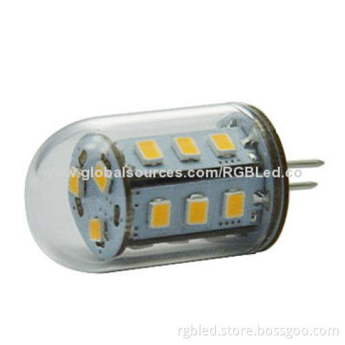 G4 LED Bulb, 2.6W, 18-piece 2835SMD, 270-280lm, with Cover